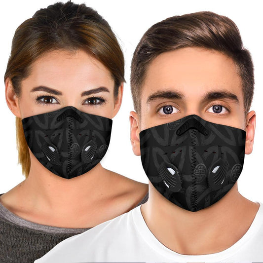 Viking Pattern Premium Face Mask Cover - Dark