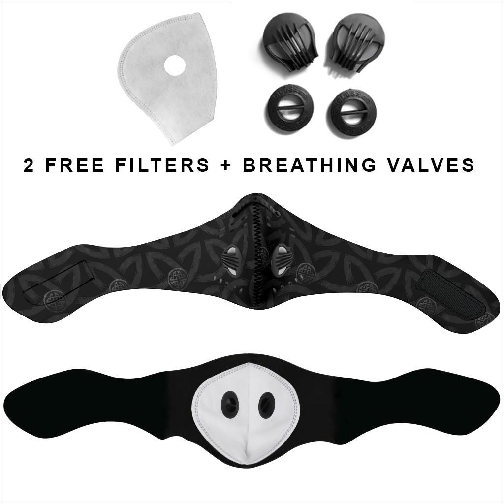 Viking Pattern Premium Face Mask Cover - Dark