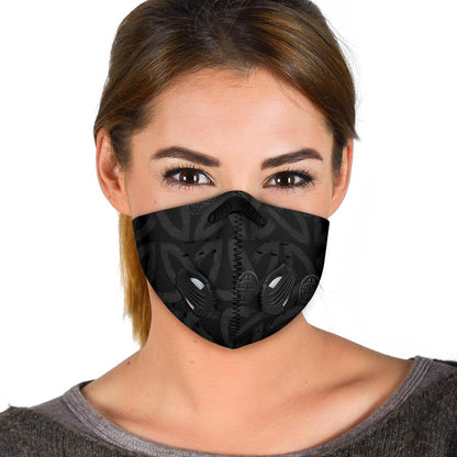 Viking Pattern Premium Face Mask Cover - Dark
