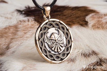 Viking Pendant Bronze Handmade Vikings Jewelry