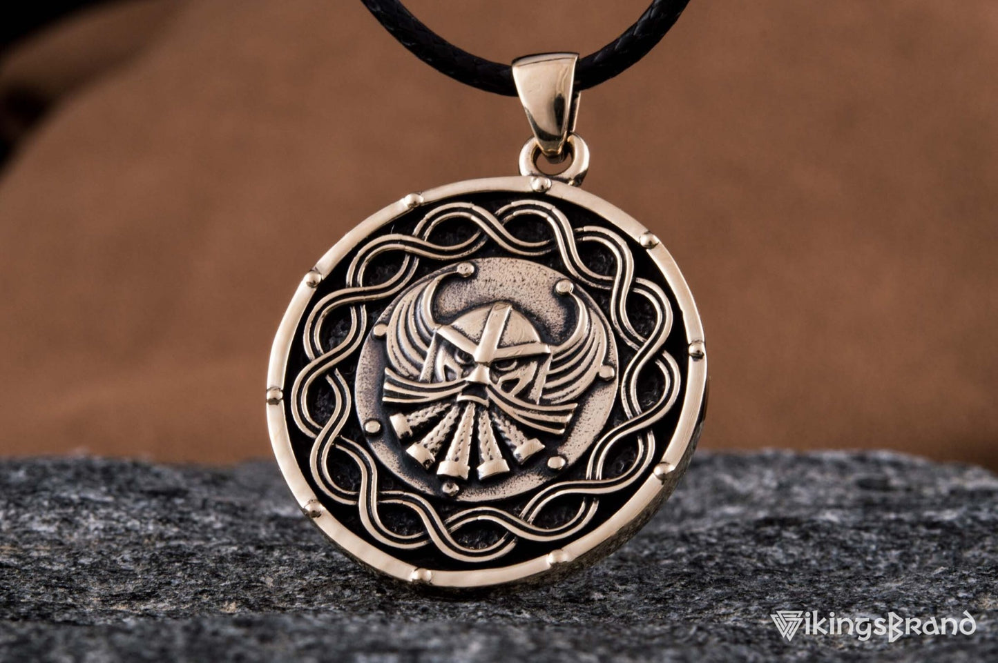 Viking Pendant Bronze Handmade Vikings Jewelry