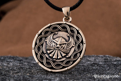 Viking Pendant Bronze Handmade Vikings Jewelry
