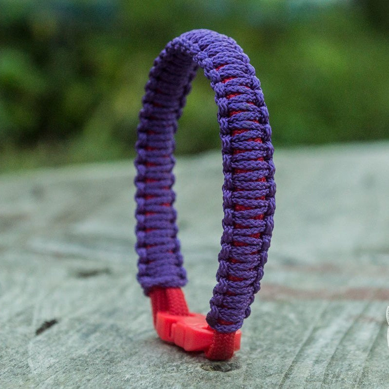 Viking Purple with Red Survival Small Paracord Bracelet - VikingsBrand