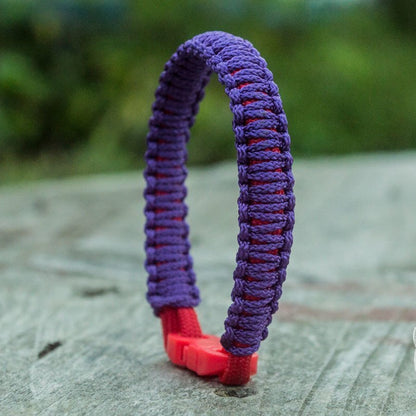 Viking Purple with Red Survival Small Paracord Bracelet - VikingsBrand