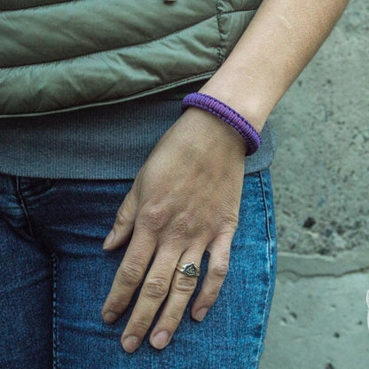 Viking Purple with Red Survival Small Paracord Bracelet - VikingsBrand
