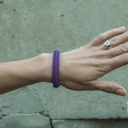 Viking Purple with Red Survival Small Paracord Bracelet - VikingsBrand
