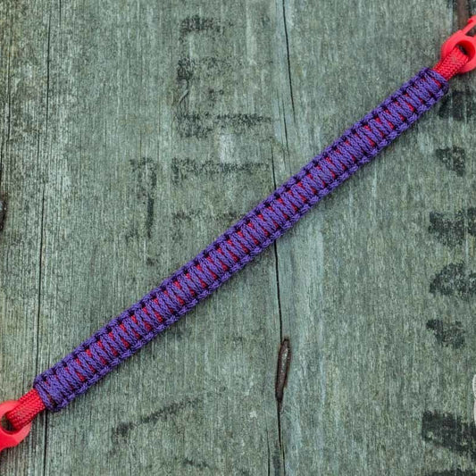 Viking Purple with Red Survival Small Paracord Bracelet - VikingsBrand