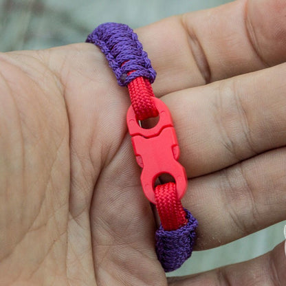 Viking Purple with Red Survival Small Paracord Bracelet - VikingsBrand