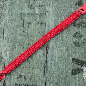 Wikinger-Paracord-Survival-Armband in Rot