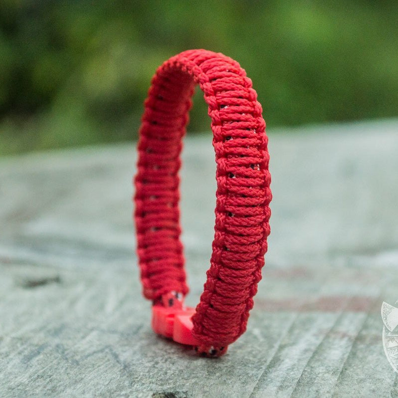 Viking Red with Red Survival Small Paracord Bracelet - VikingsBrand