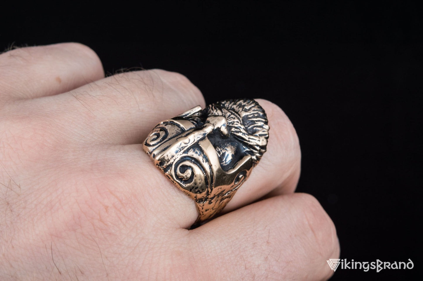 Viking Ring Bronze Scandinavian Ring Norse Vikings Jewelry