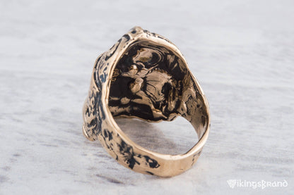 Viking Ring Bronze Scandinavian Ring Norse Vikings Jewelry