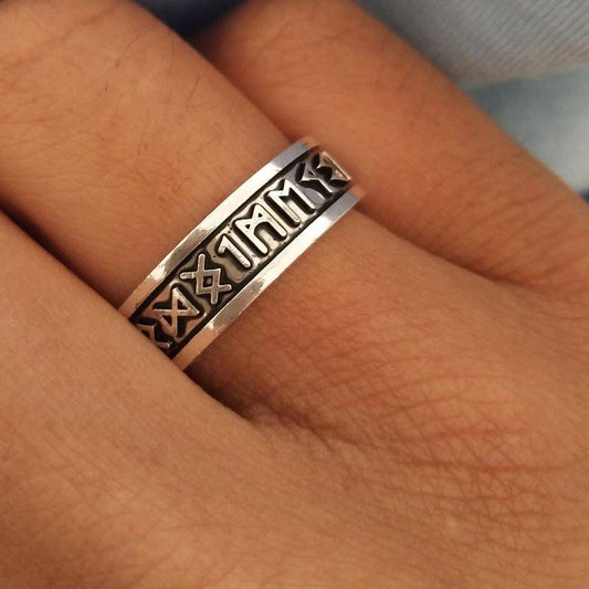 Viking Ring With Runes - VikingsBrand