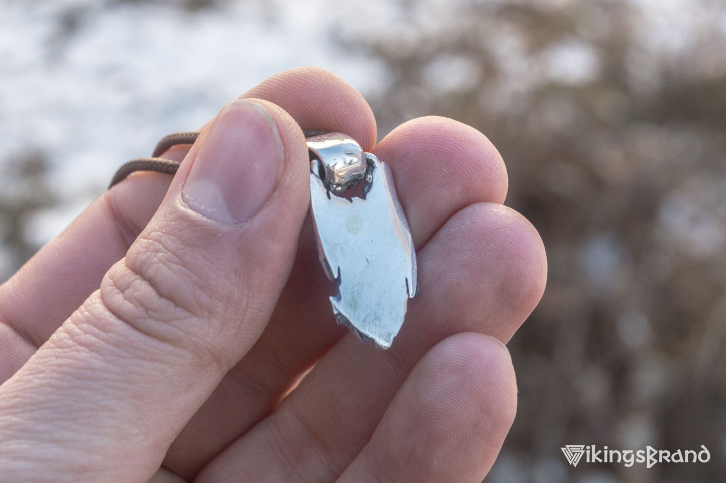 Viking Rune Pendant Sterling Silver Handmade Jewelry