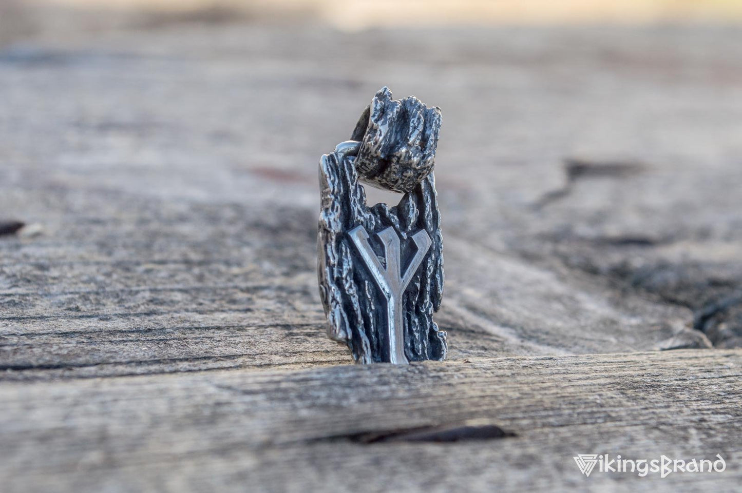 Viking Rune Pendant Sterling Silver Handmade Jewelry