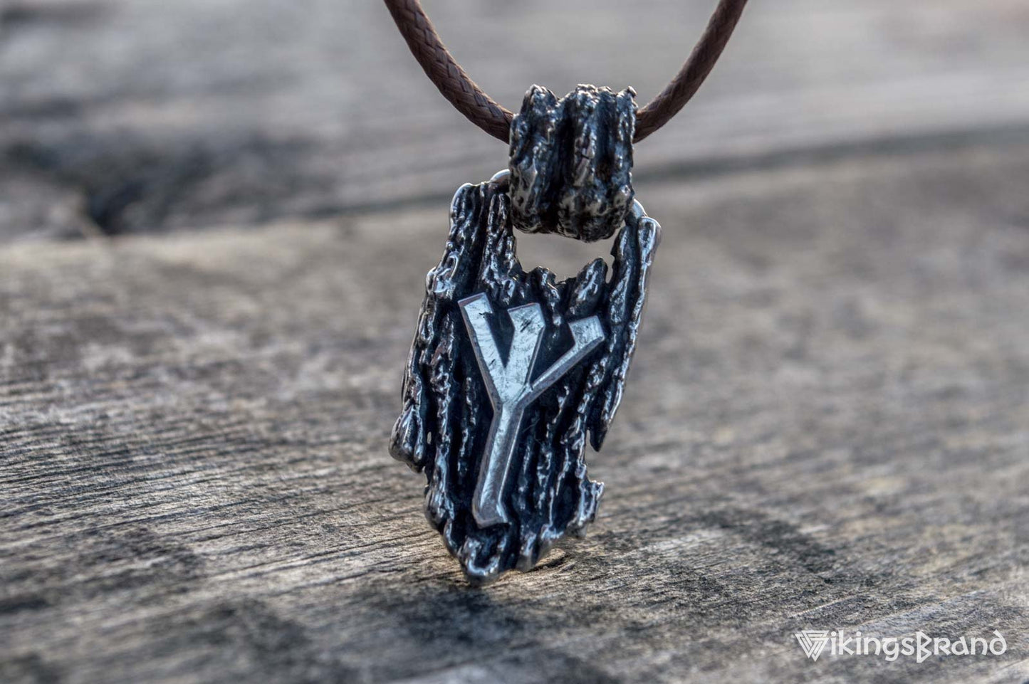 Viking Rune Pendant Sterling Silver Handmade Jewelry