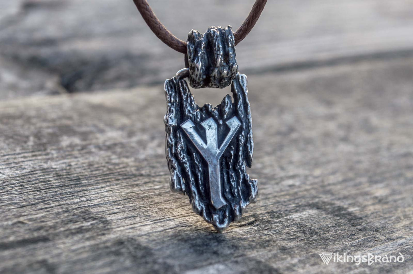 Viking Rune Pendant Sterling Silver Handmade Jewelry