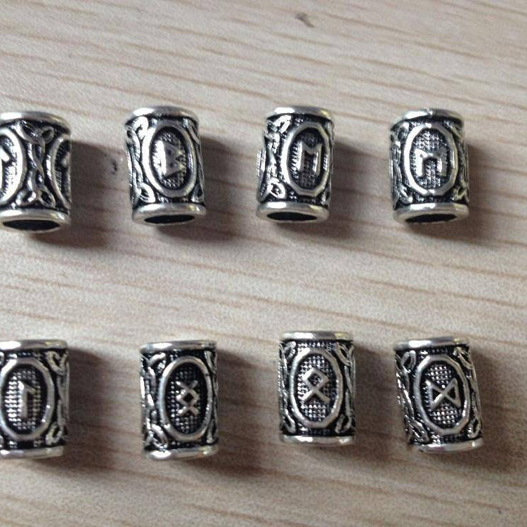 Viking Runes Charm Beads - For Beard - VikingsBrand