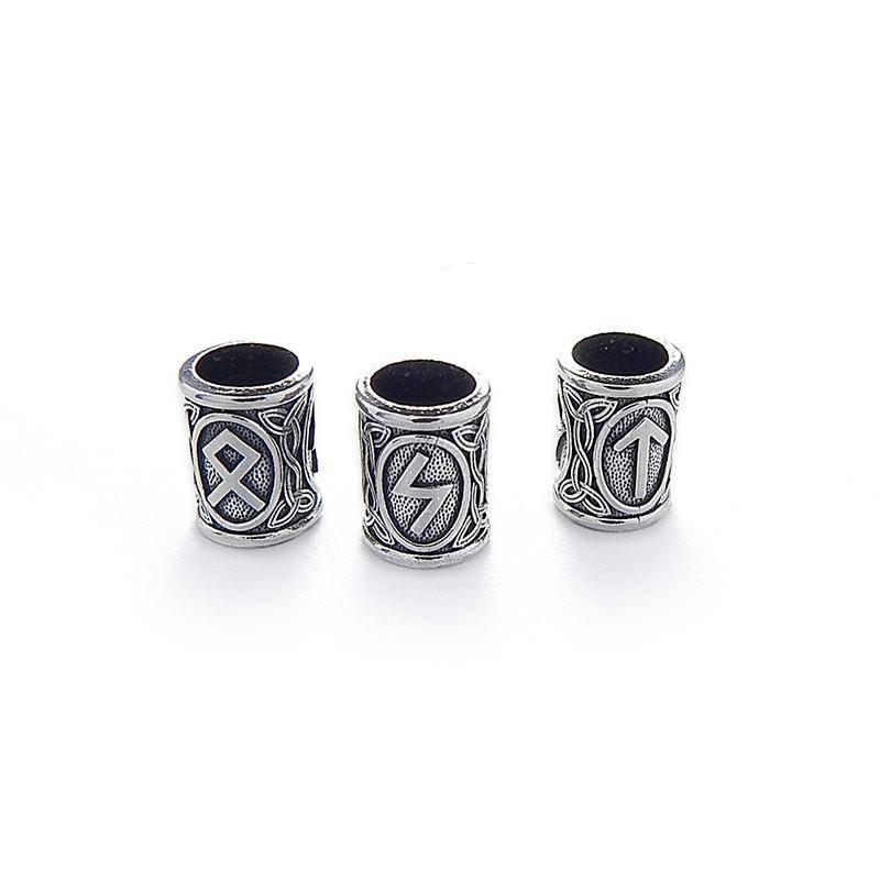 Viking Runes Charm Beads - For Beard - VikingsBrand