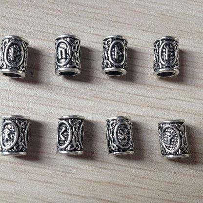 Viking Runes Charm Beads - For Beard - VikingsBrand
