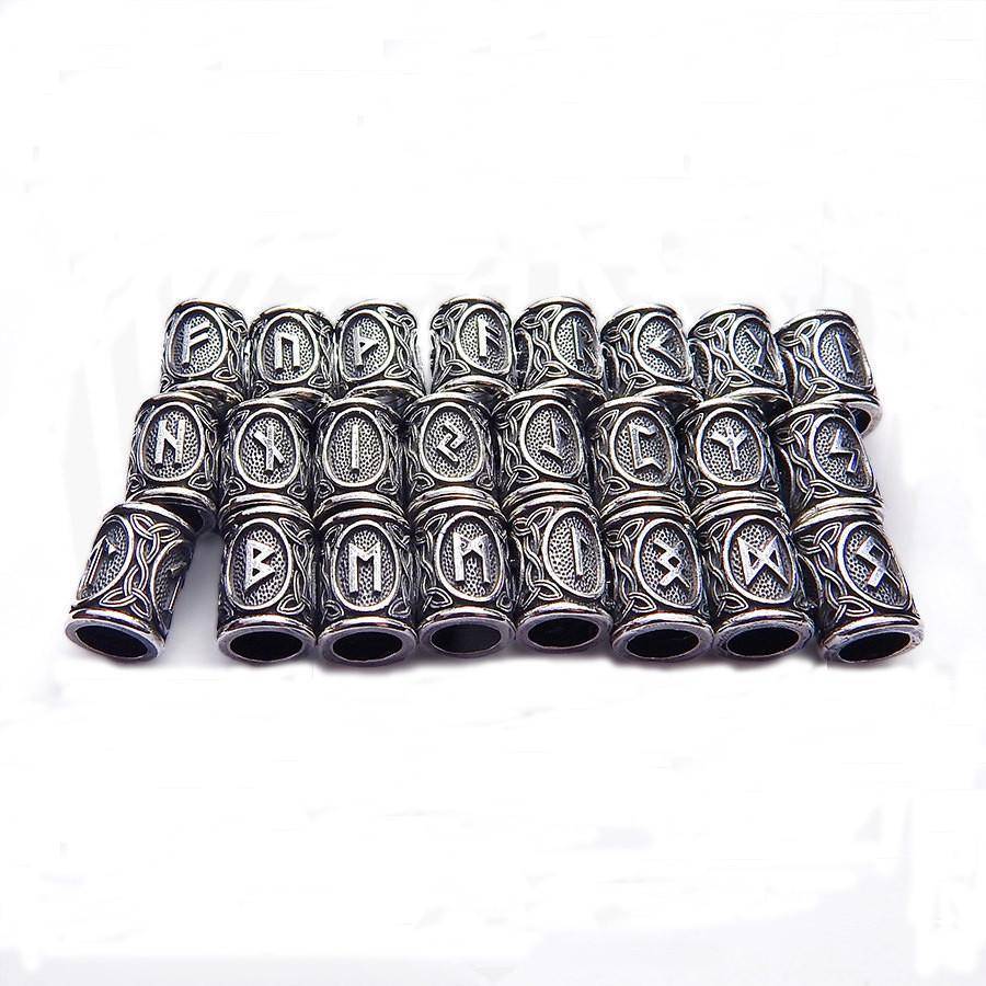 Viking Runes Charm Beads - For Beard - VikingsBrand