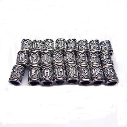 Viking Runes Charm Beads - For Beard - VikingsBrand