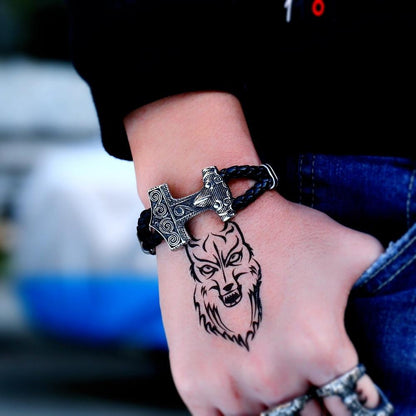 Viking Scania Leather Bracelet - VikingsBrand