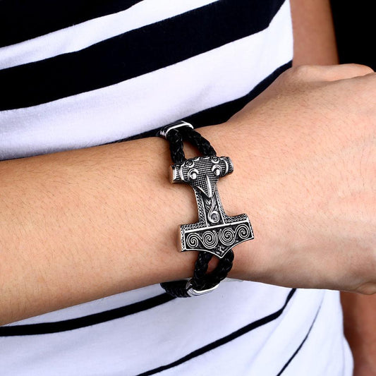 Viking Scania Leather Bracelet - VikingsBrand
