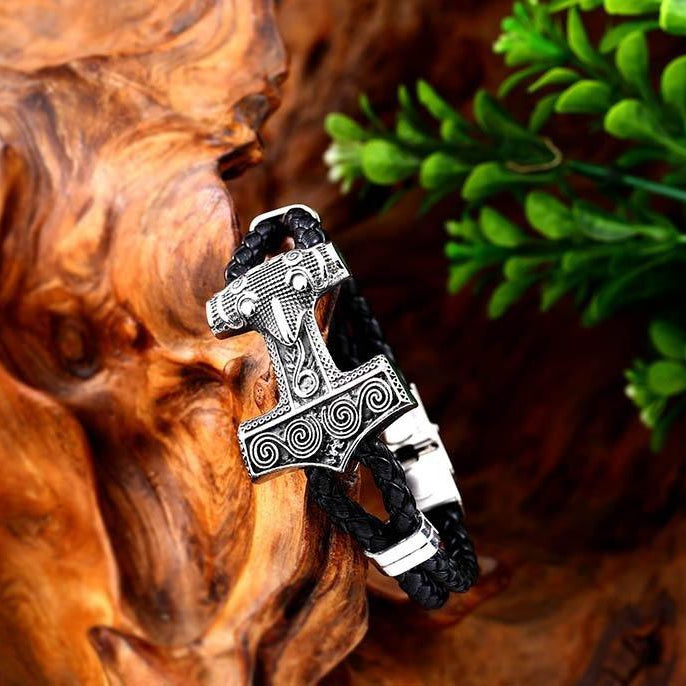 Viking Scania Leather Bracelet - VikingsBrand