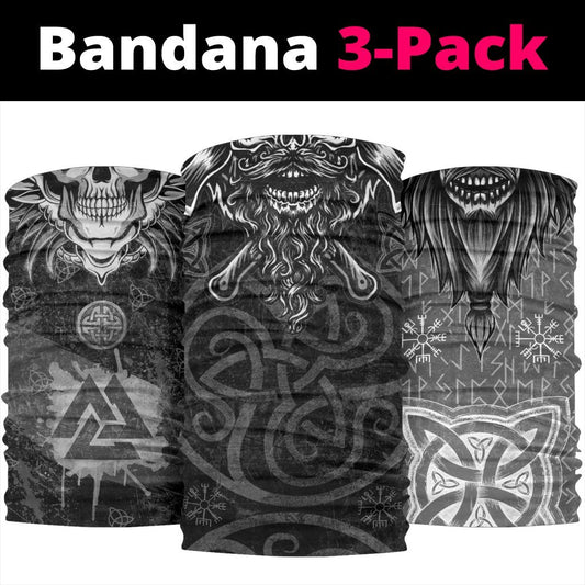 Viking Skull Bandana 3-Pack - SKULL005