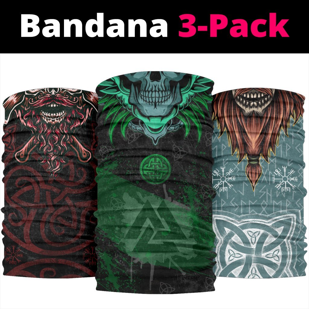 Viking Skull Bandana 3-Pack - SKULL006