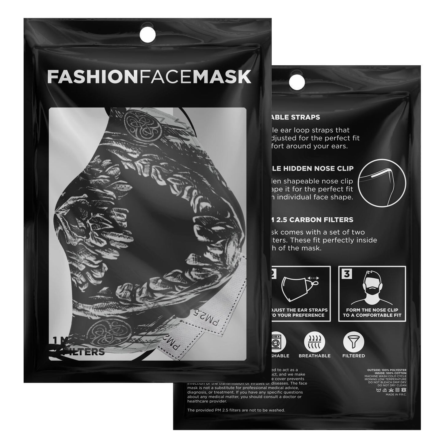 Viking Skull Face Mask Cover