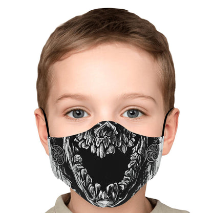 Viking Skull Face Mask Cover