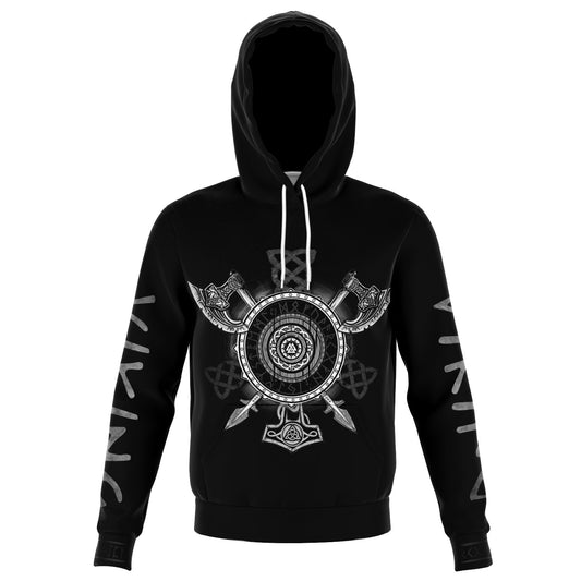 Viking Tatto Style Hoodie - Norse Clothing
