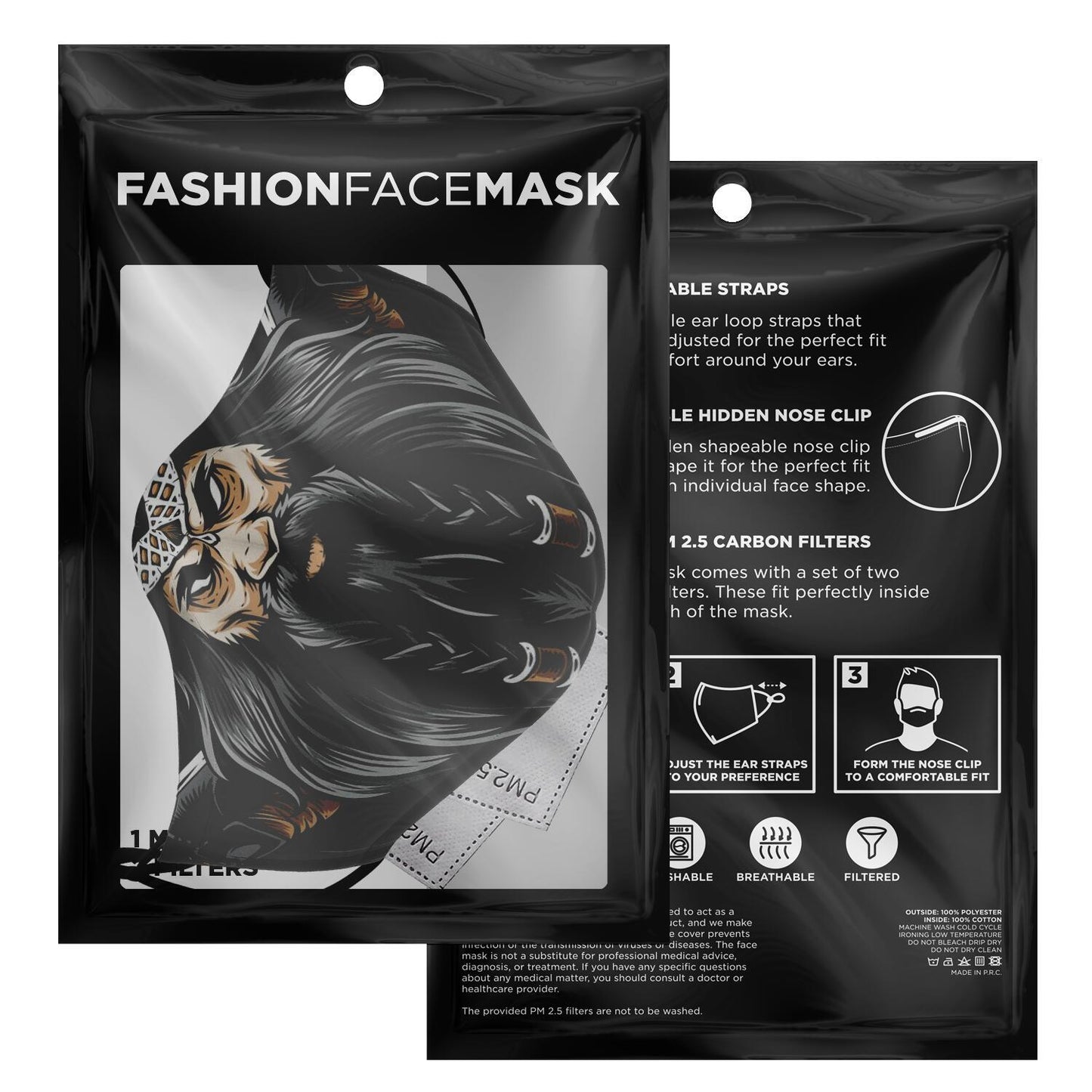 Viking Warrior Face Mask Cover