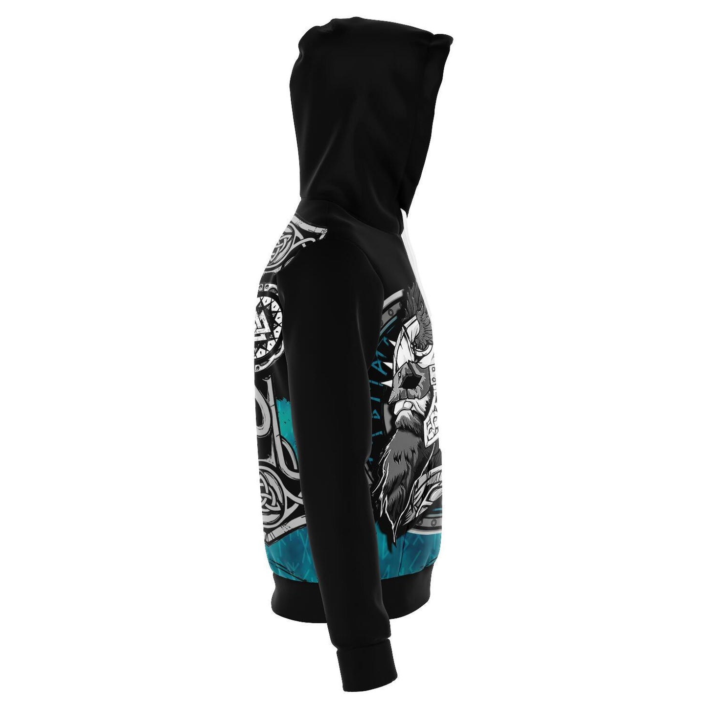 Viking Warrior Hoodie with Mjolnir on the Back
