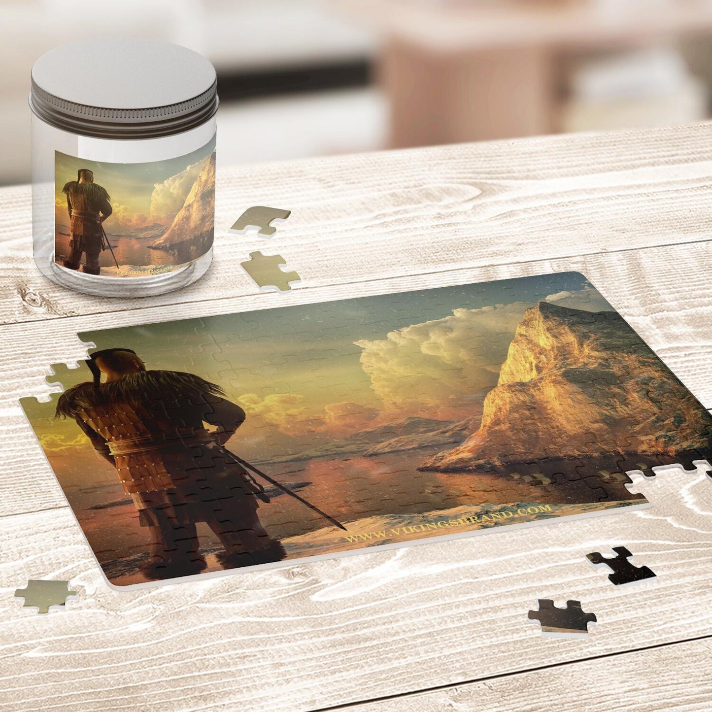 Viking Warrior on the High Cliff Jigsaw Puzzle