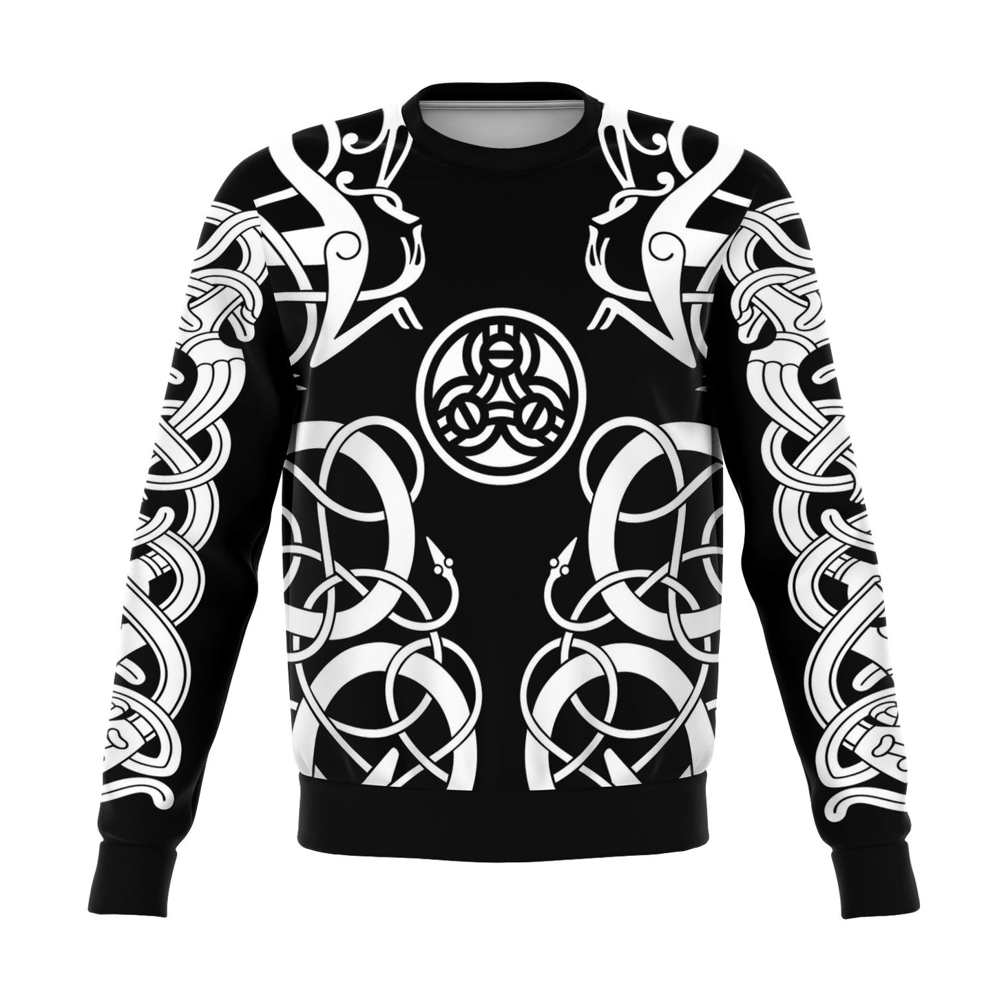 Viking Warrior Tattoo Style Sweater - Style004 - VikingsBrand