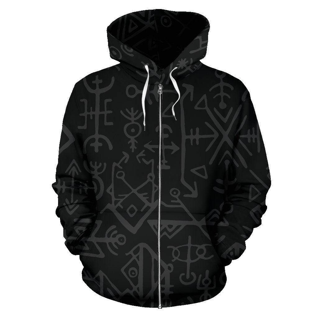 Viking Warrior Zip Up Hoodie - VikingsBrand