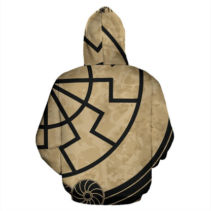 Viking Warship Drakkar Zip Up Hoodie - VikingsBrand