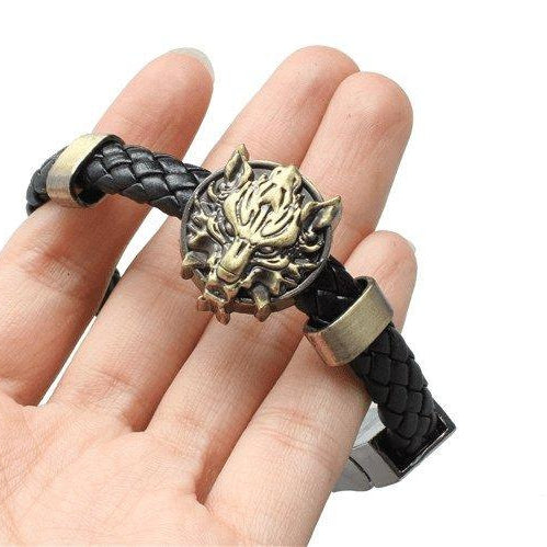 Viking Wolf Head Bracelet - VikingsBrand