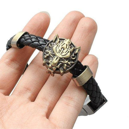 Viking Wolf Head Bracelet - VikingsBrand