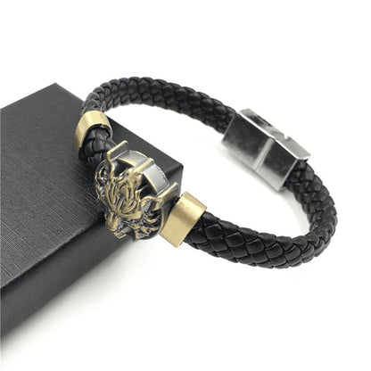 Viking Wolf Head Bracelet - VikingsBrand