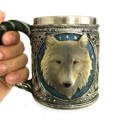 Viking Wolf Head Mug - VikingsBrand
