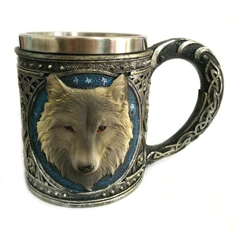 Viking Wolf Head Mug - VikingsBrand