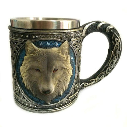 Viking Wolf Head Mug - VikingsBrand