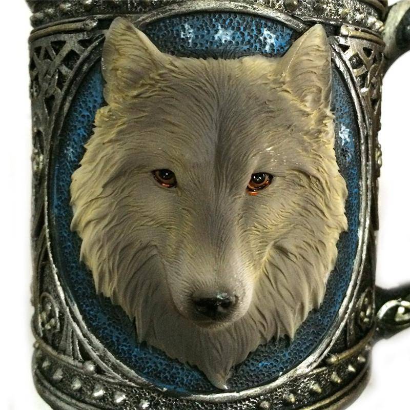 Viking Wolf Head Mug - VikingsBrand