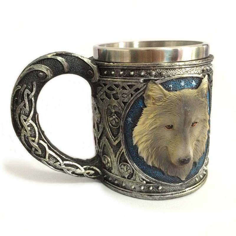 Viking Wolf Head Mug - VikingsBrand
