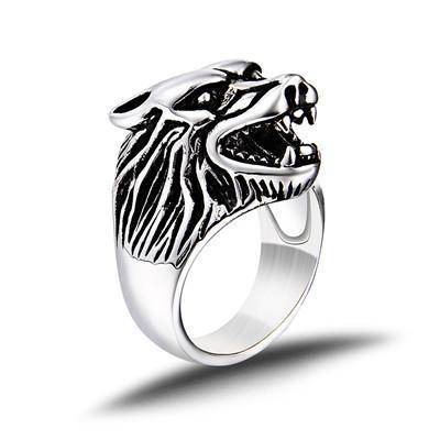 Viking Wolf Head Ring - VikingsBrand