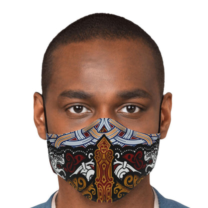 Viking Wolves Face Mask Cover